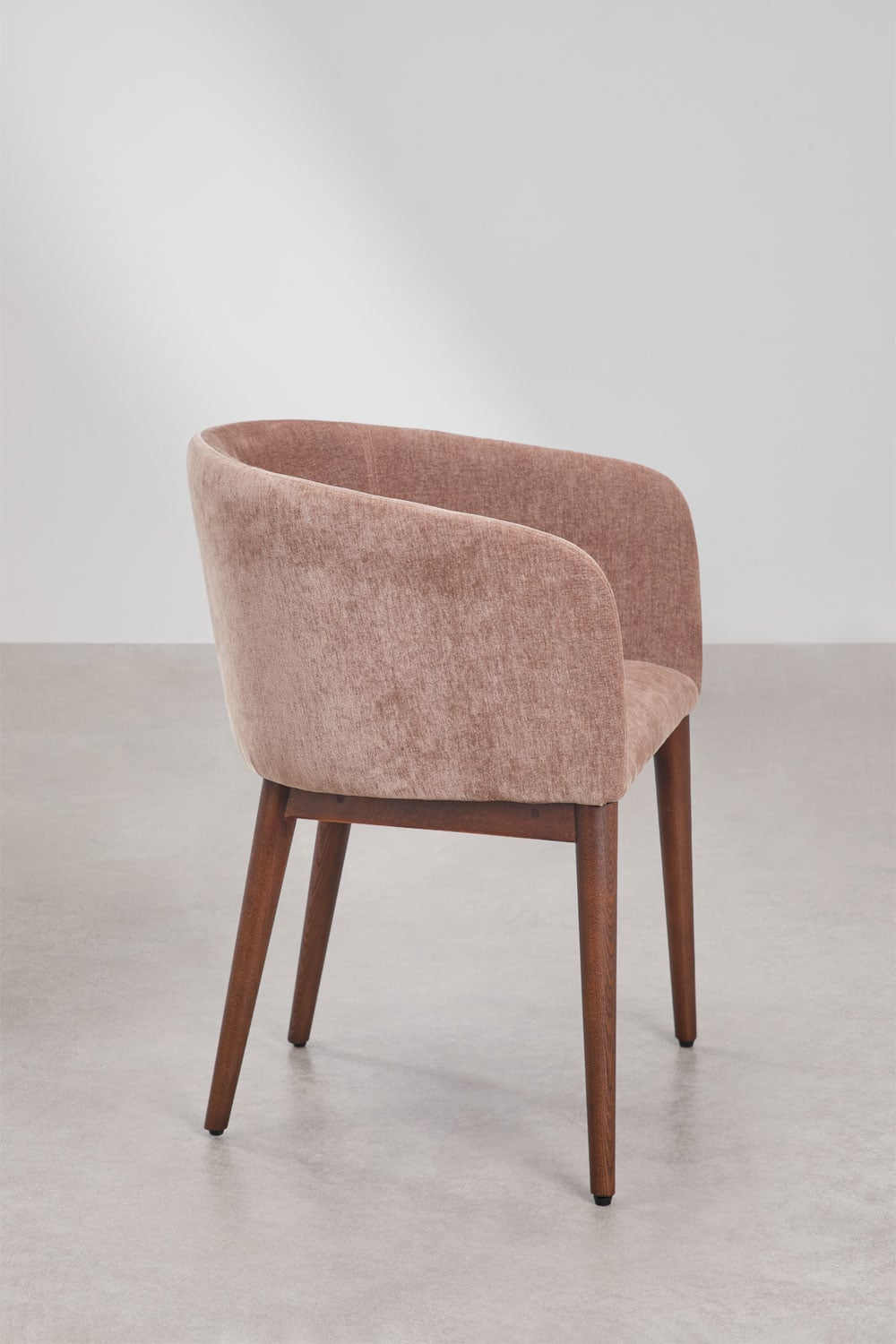 Pack de 4 chaises de salle à manger rembourrées Bunia avec accoudoirs, image de la galerie 4