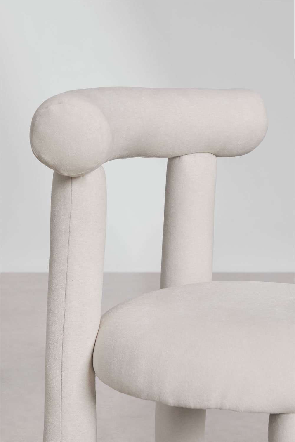 Chaise de salle à manger en tissu bouclé Gia, image de la galerie 5