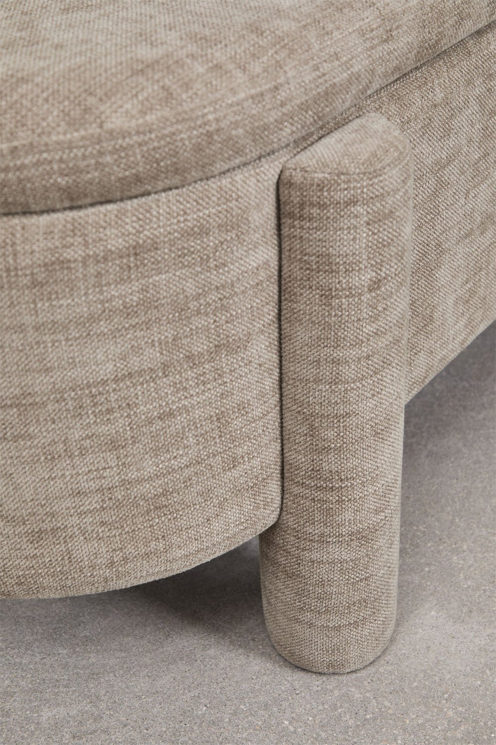 Pouf 115 cm avec rangement tapissé Cleo, image de la galerie 6