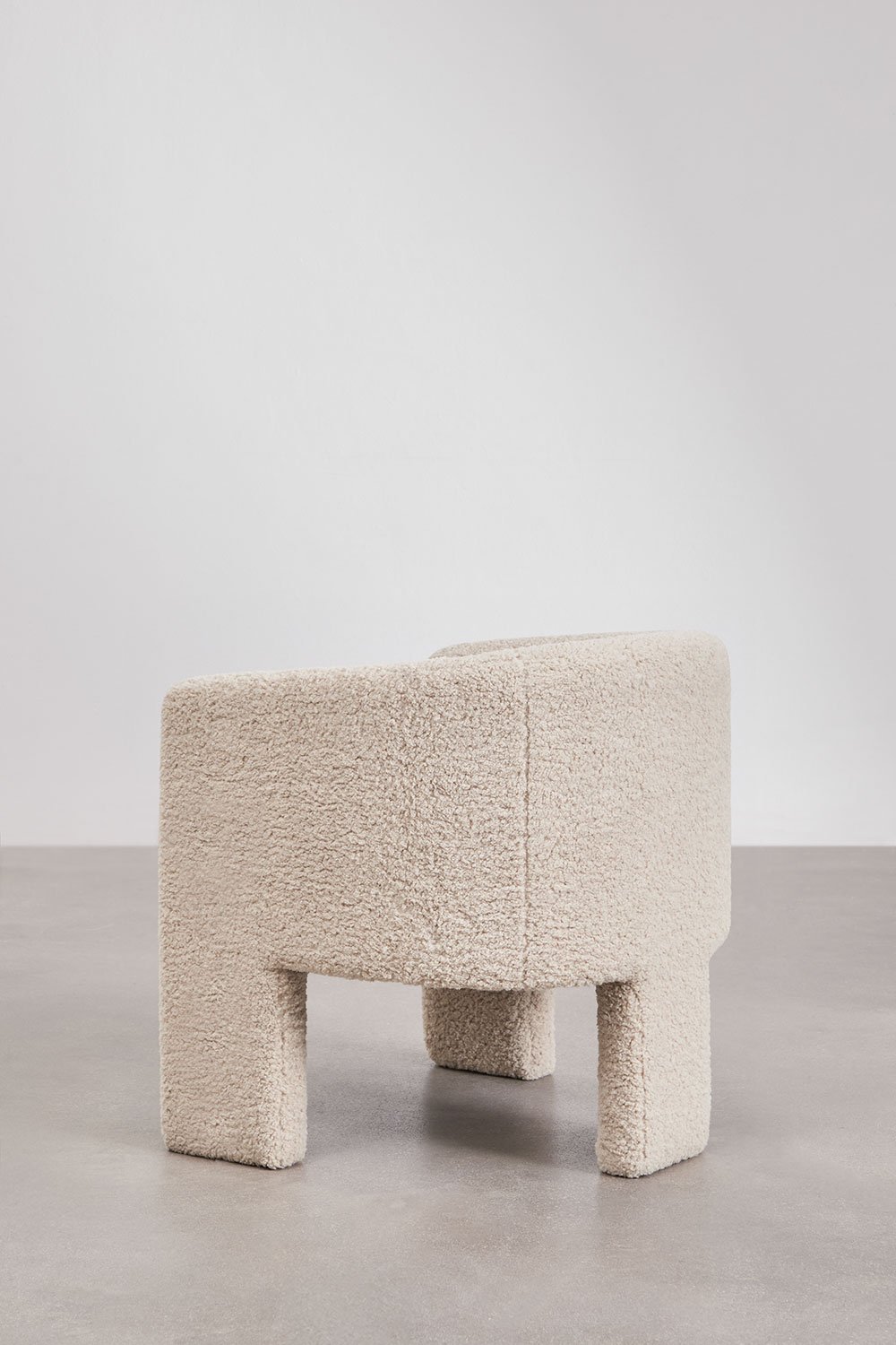 Lot de 4 chaises de salle à manger en peau de mouton Irati, image de la galerie 5