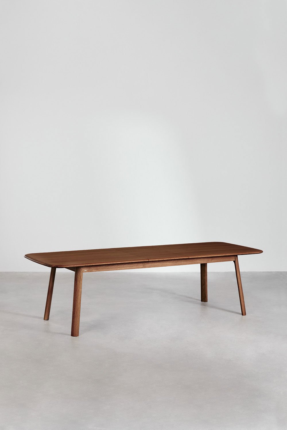 Table à manger rectangulaire extensible 220-320x95 cm en bois de Treveris, image de la galerie 2