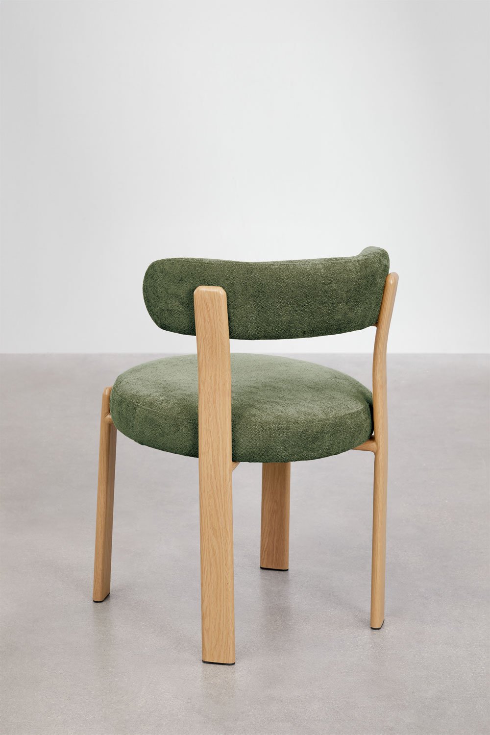 Chaise de salle à manger rembourrée et en fer Jolie, image de la galerie 6