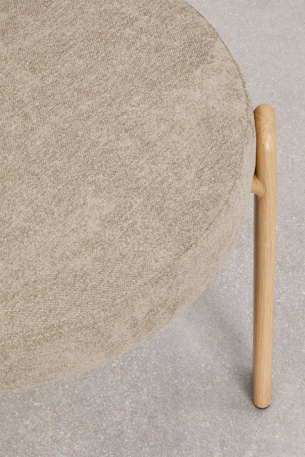 Chaise de salle à manger rembourrée et en fer Jolie, image de la galerie 7