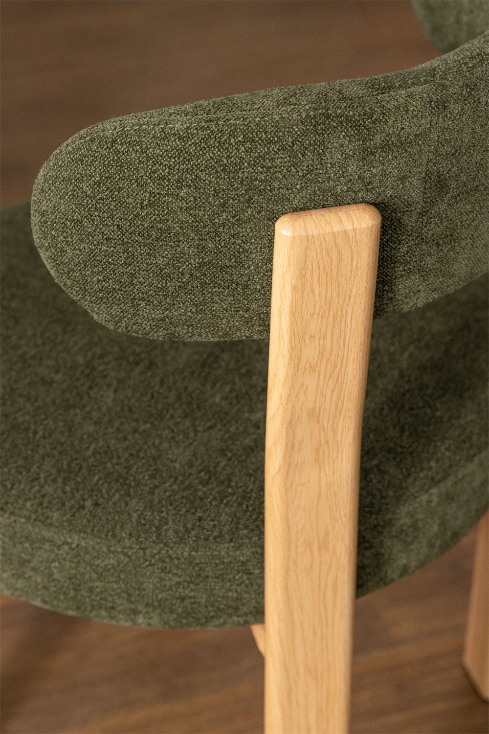 Pack de 4 chaises de salle à manger rembourrées et en fer Jolie, image de la galerie 3