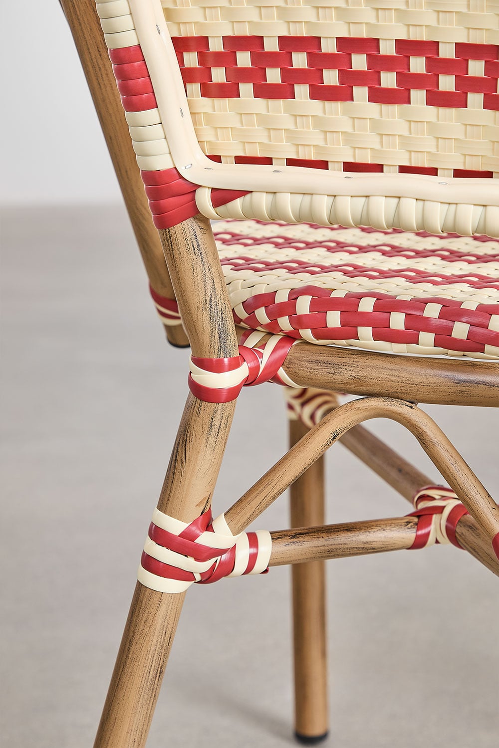 Lot de 4 chaises de jardin empilables en aluminium Brielle Bistro, image de la galerie 7