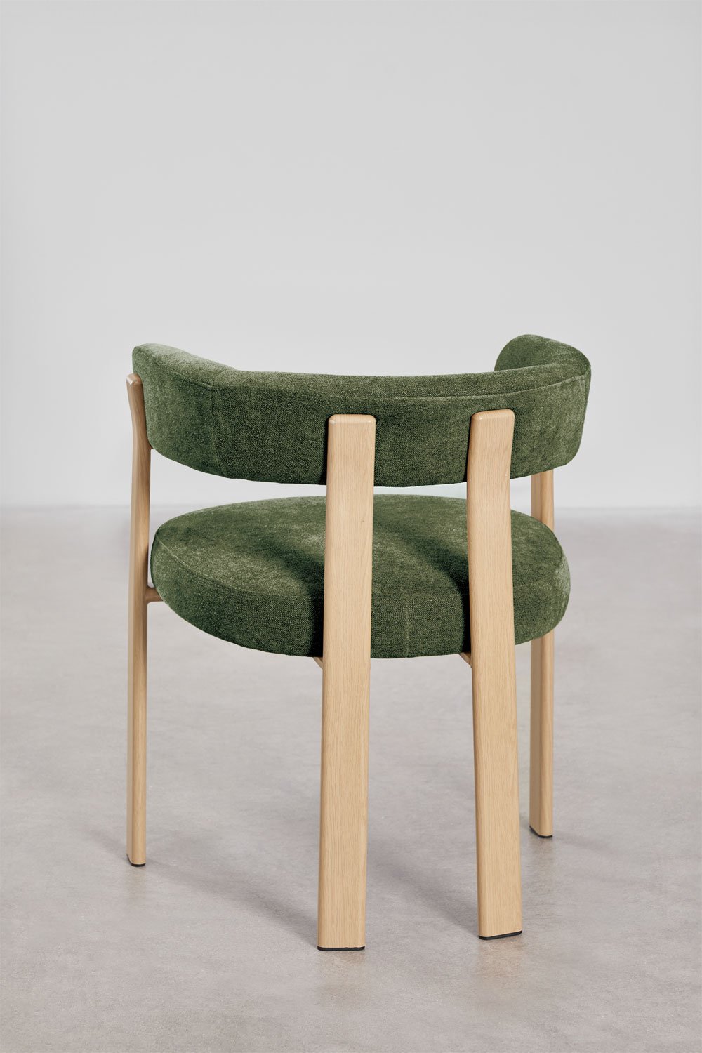 Chaise de salle à manger avec accoudoirs, rembourrée et en fer Jolie, image de la galerie 6