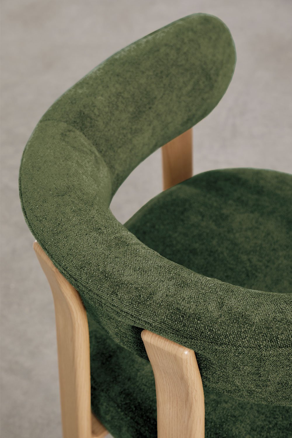 Chaise de salle à manger avec accoudoirs, rembourrée et en fer Jolie, image de la galerie 8