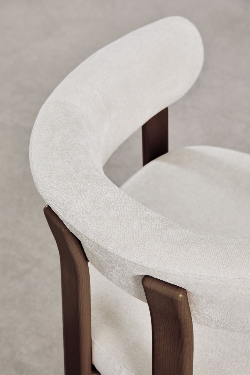 Pack de 2 chaises de salle à manger avec accoudoirs, rembourrées et en fer Jolie, image de la galerie 7