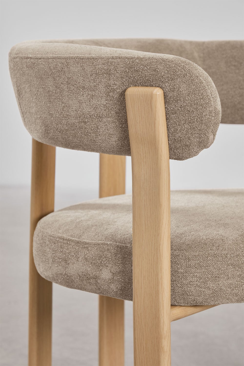 Pack de 2 chaises de salle à manger avec accoudoirs, rembourrées et en fer Jolie, image de la galerie 6