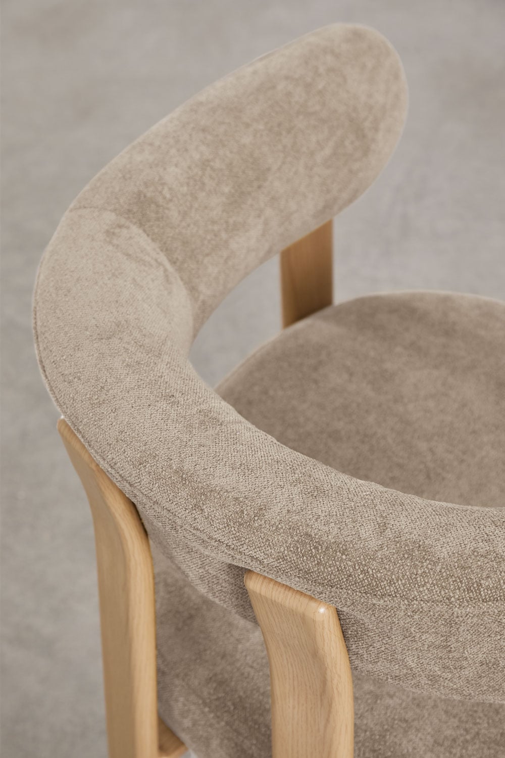 Pack de 4 chaises de salle à manger avec accoudoirs, rembourrées et en fer Jolie, image de la galerie 7