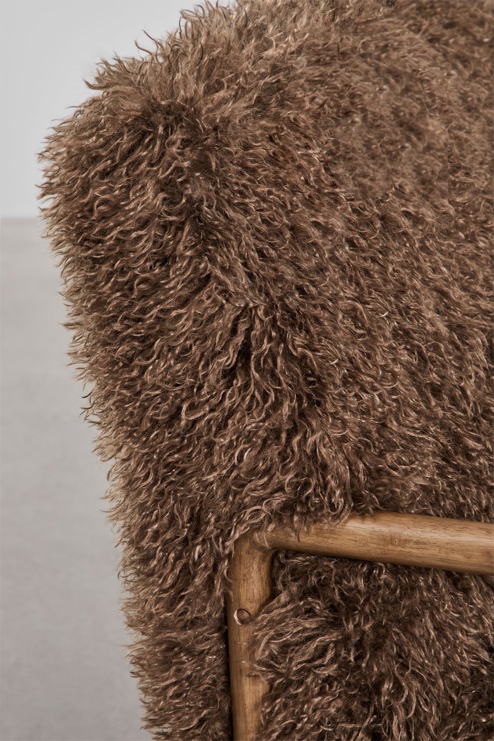 Fauteuil en bois d'hévéa Maylene, image de la galerie 4