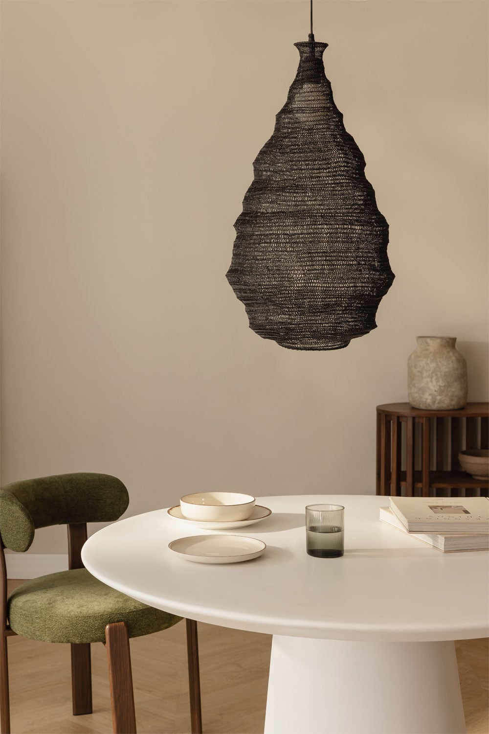 Suspension de plafond Ø40 cm en fer Beneida, image de la galerie 6