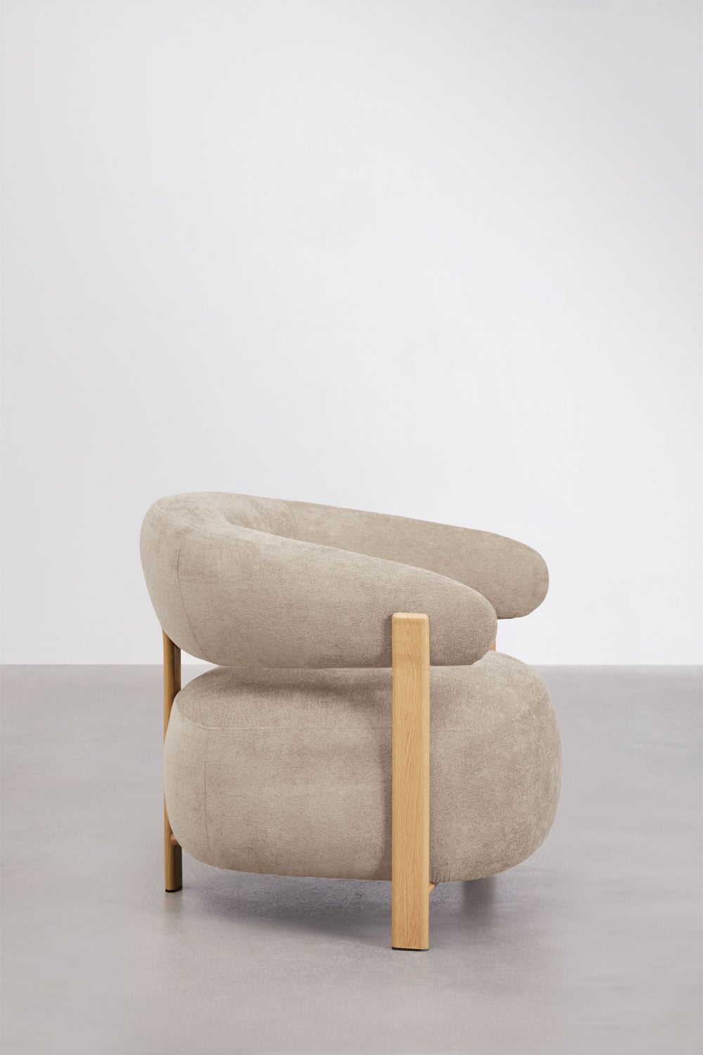 Fauteuil en tissu chenille et fer Jolie, image de la galerie 5