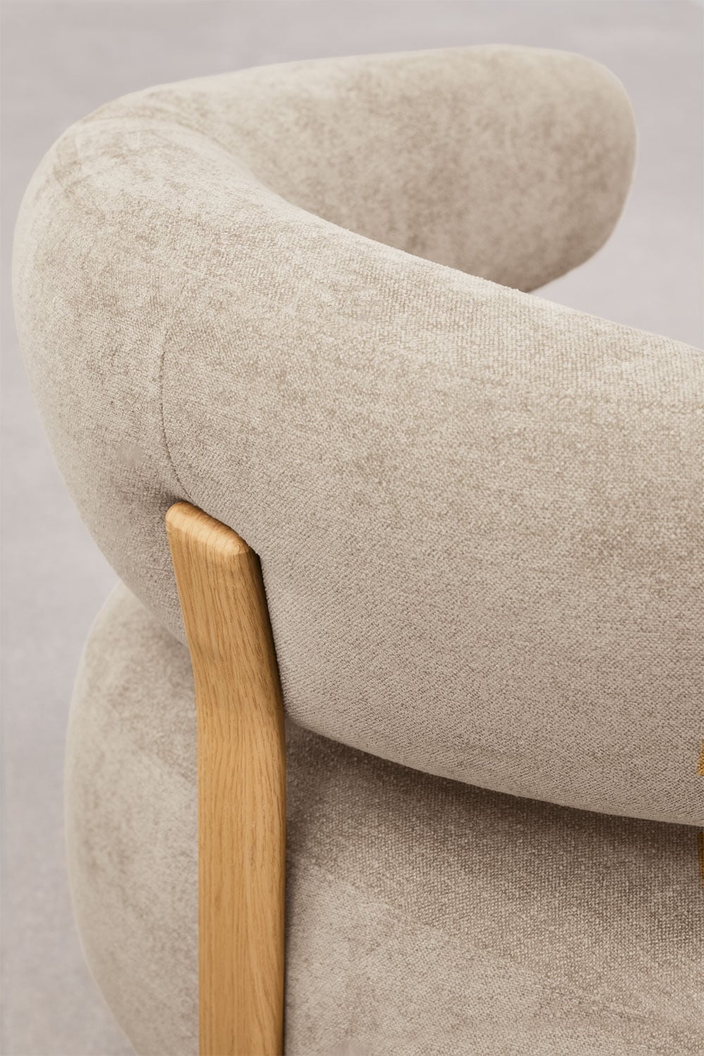 Fauteuil en tissu chenille et fer Jolie, image de la galerie 7