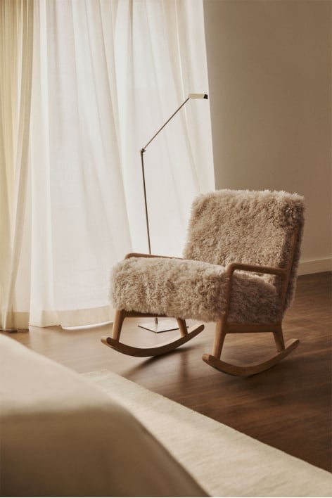 Fauteuil à bascule rembourré Maylene