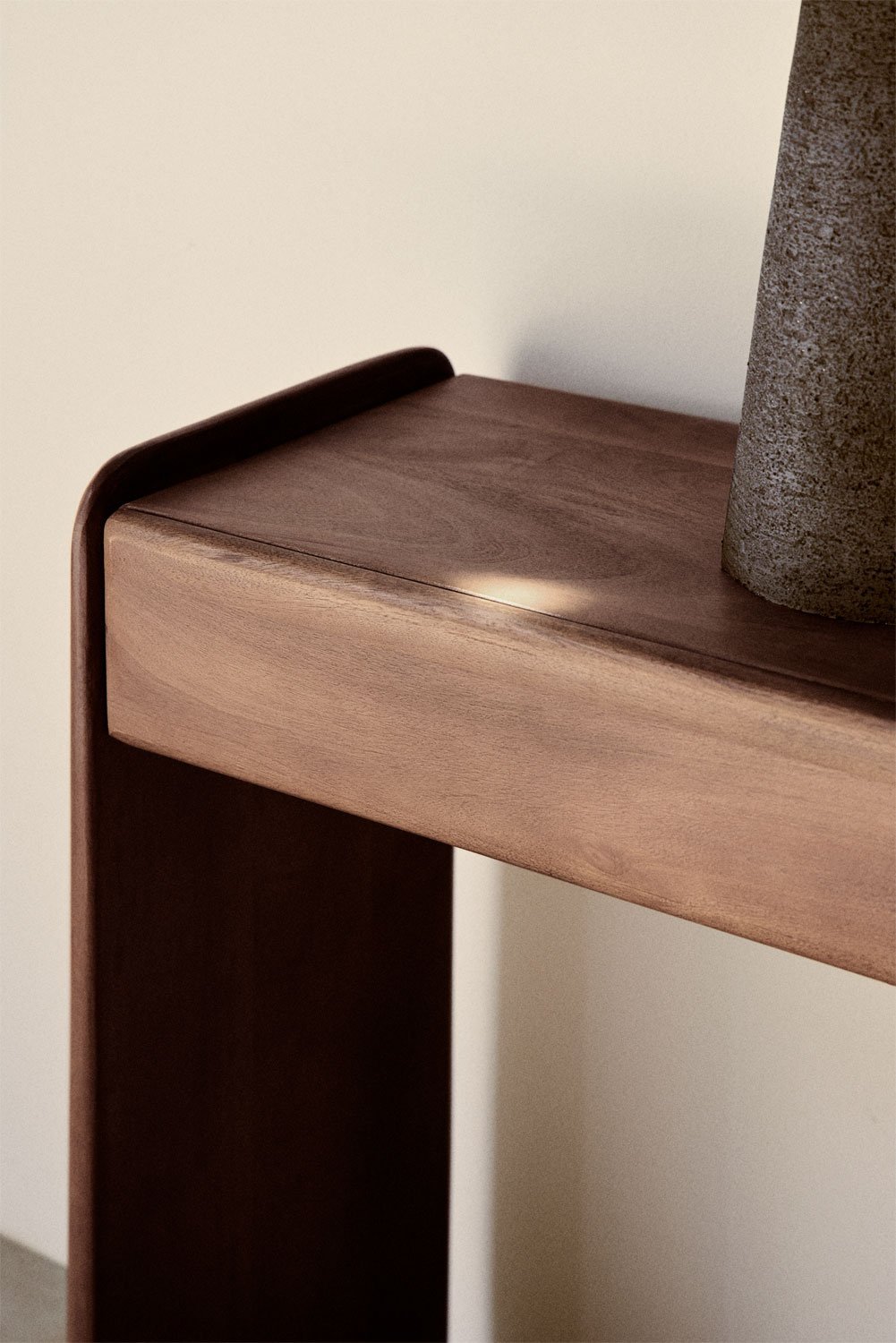 Console rectangulaire 120x30 cm en bois Tinsley, image de la galerie 2