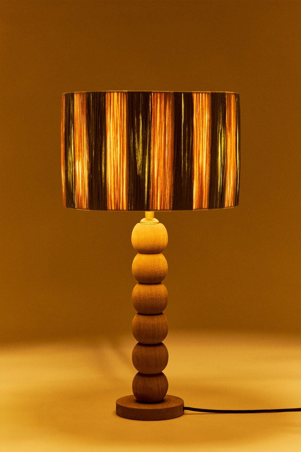 Lampe de table en bois de manguier Soler, image de la galerie 2