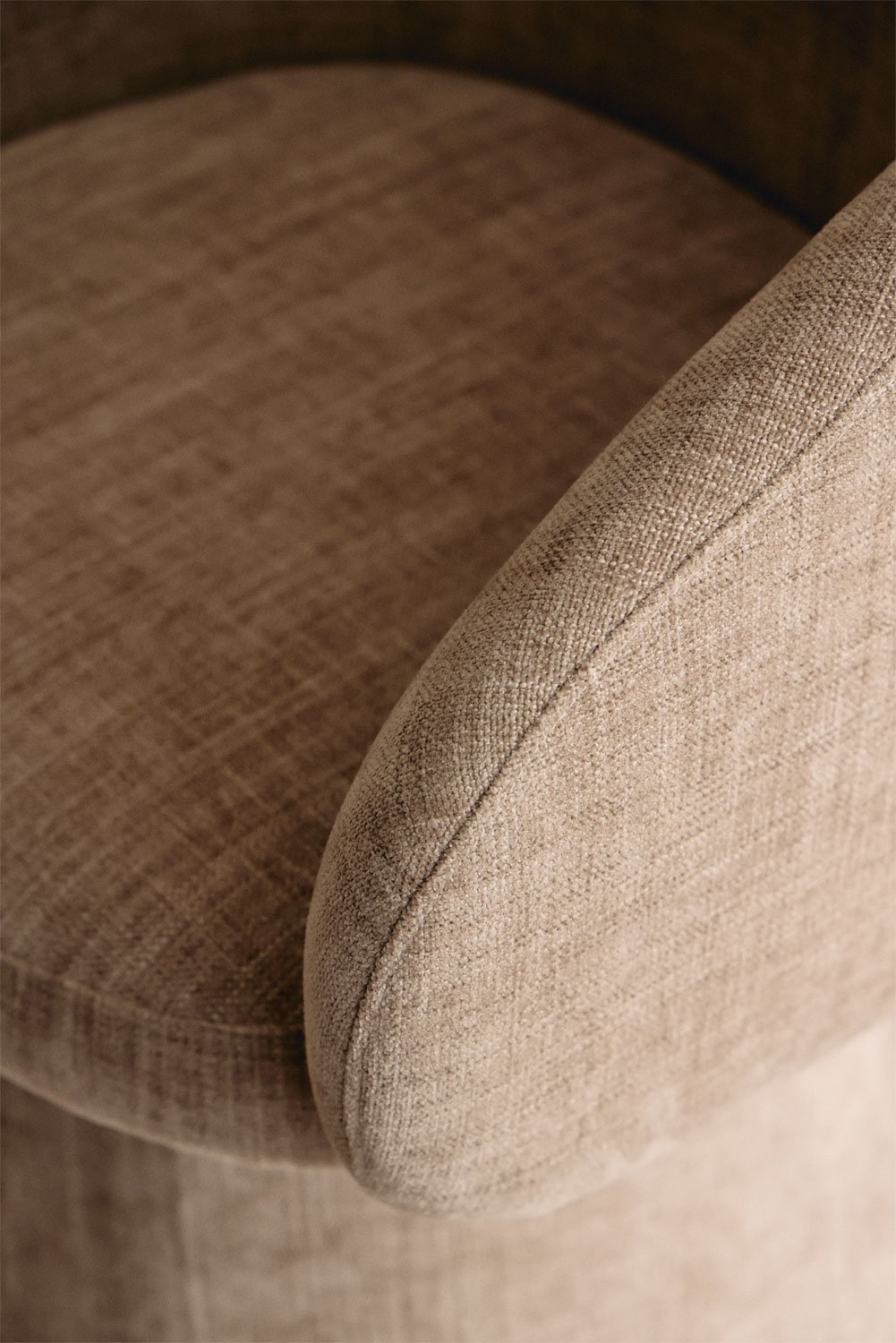 Fauteuil pivotant rembourré Flavian, image de la galerie 2