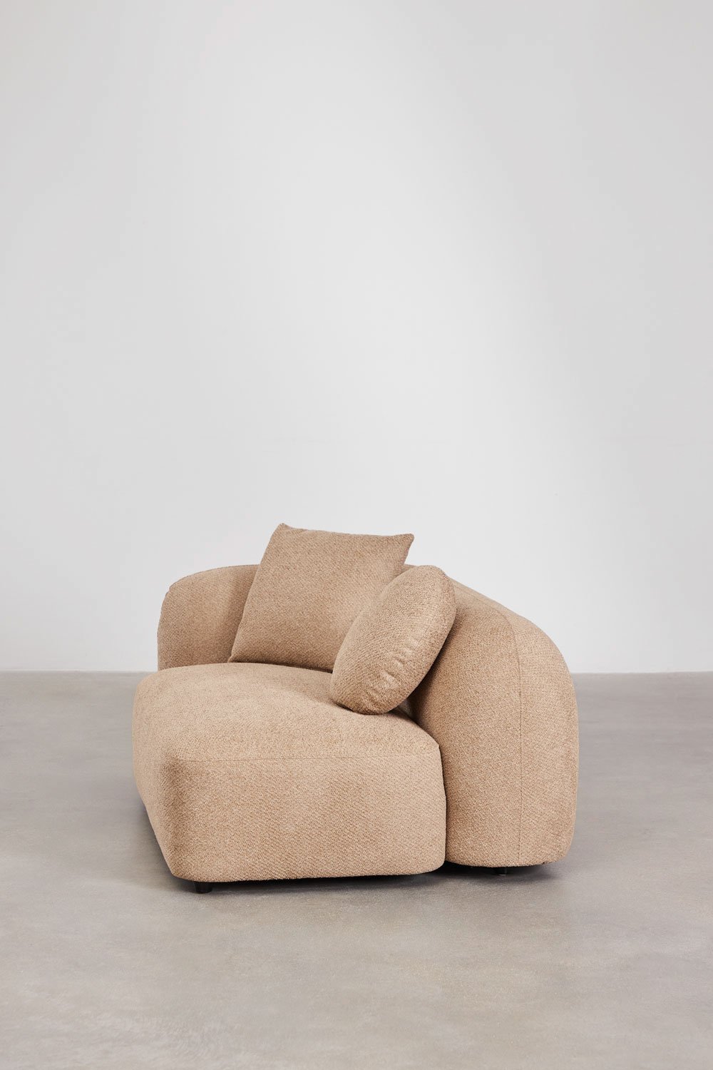 Module d'angle gauche 2 places pour canapé modulable en chenille Coco, image de la galerie 3