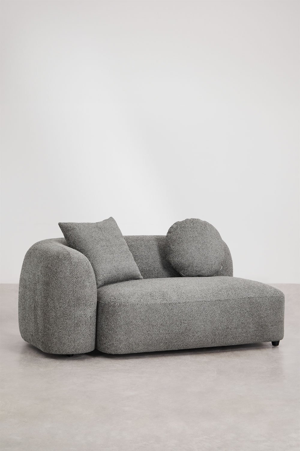 Module d'angle gauche 2 places pour canapé modulable en chenille Coco, image de la galerie 1