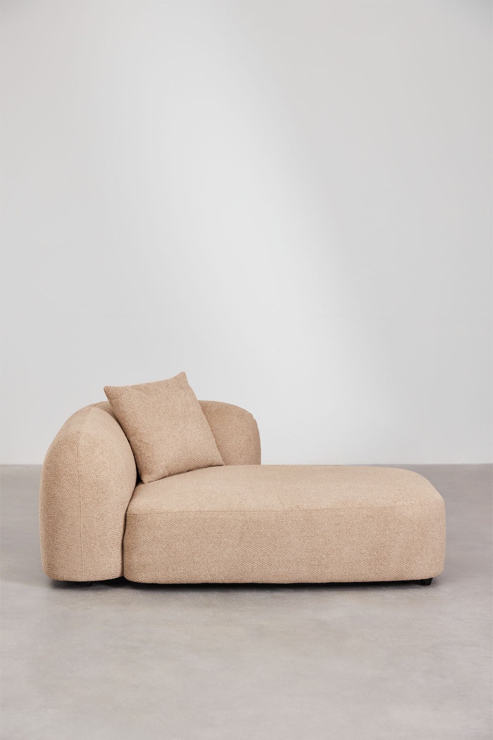 Module méridienne droite pour canapé modulaire en chenille Coco, image de la galerie 3