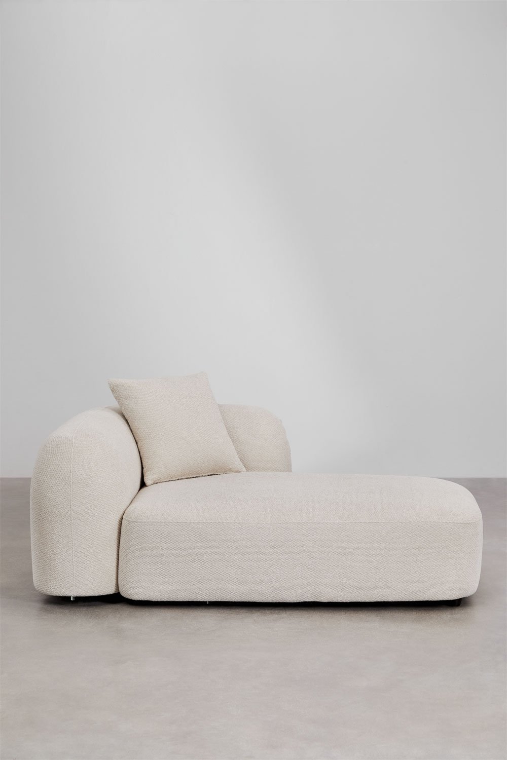 Module méridienne droite pour canapé modulaire en chenille Coco, image de la galerie 3