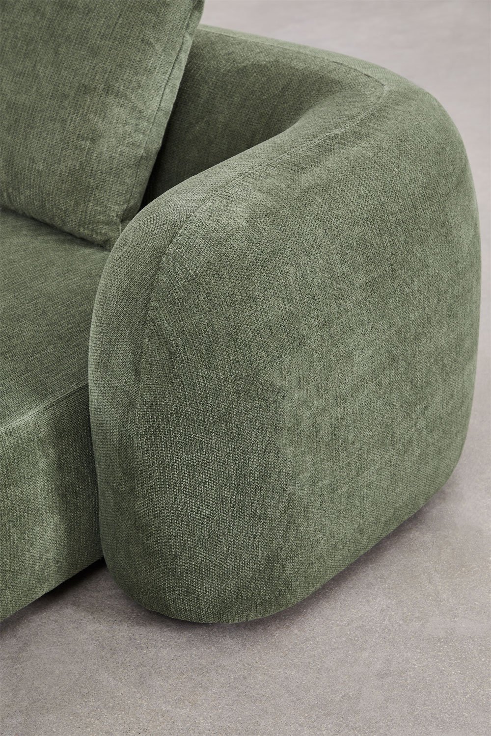 Module méridienne droite pour canapé modulaire en chenille Coco, image de la galerie 6