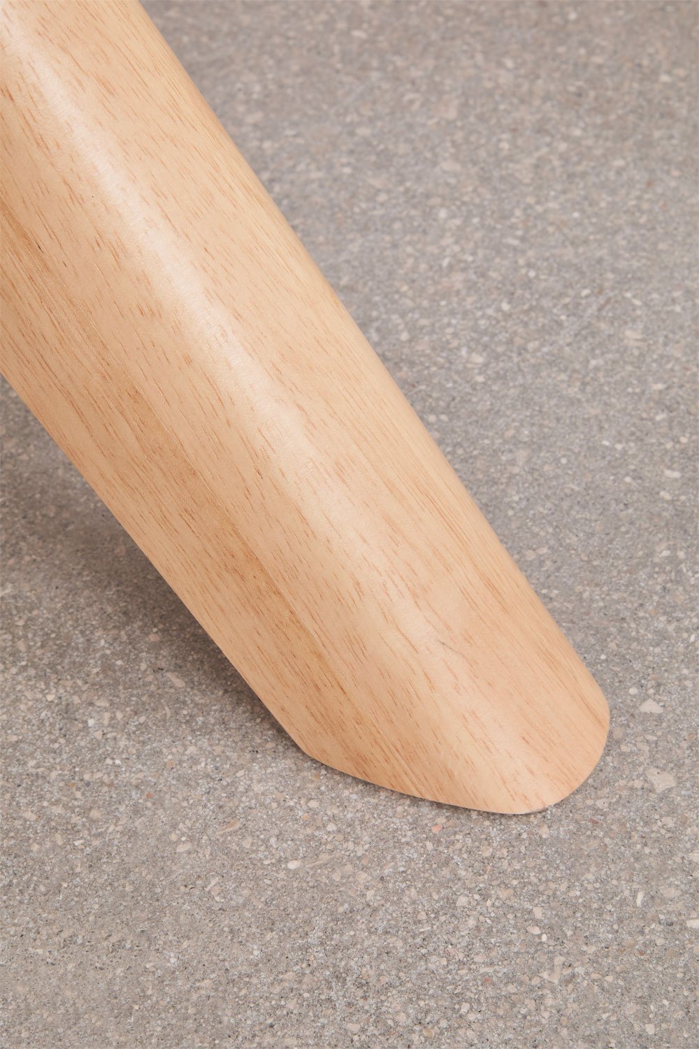 Table à manger ronde Ø120 cm en MDF et placage en bois d'hévéa Arnaiz, image de la galerie 6