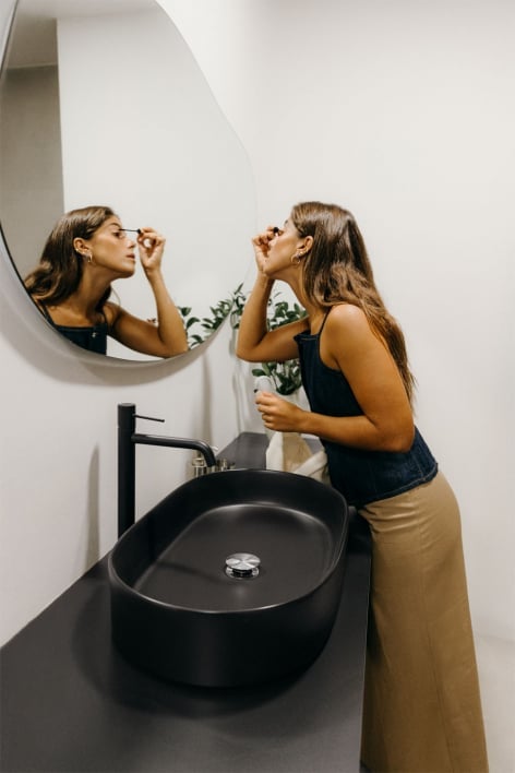 Lavabo en céramique chaux