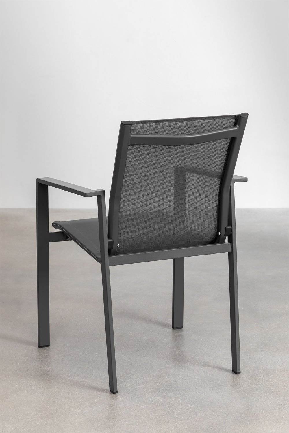 Lot de 4 chaises de jardin en aluminium Eika, image de la galerie 3