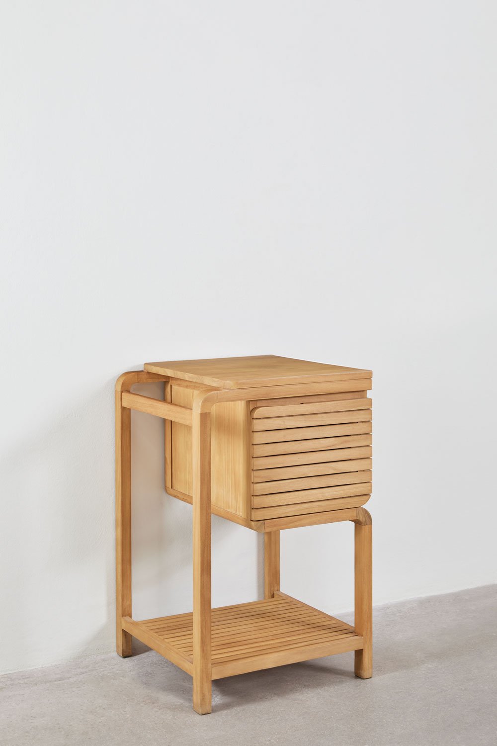 Ensemble de meubles de salle de bain en bois de teck Bradley, image de la galerie 3