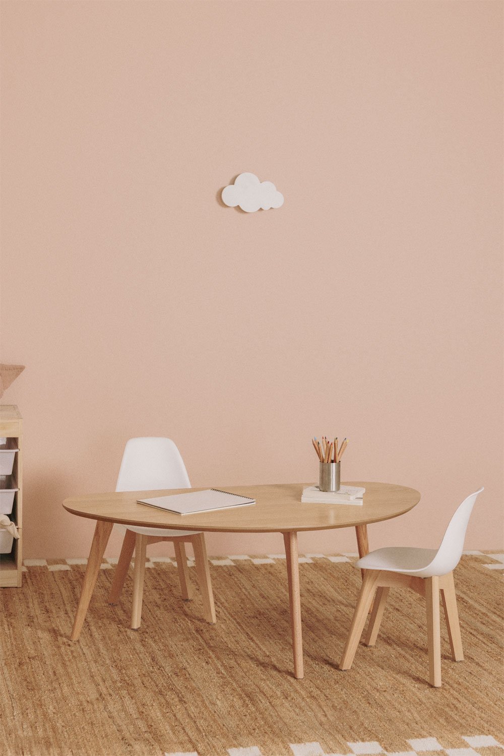 Table basse en MDF et bois de chêne Yavik, image de la galerie 3