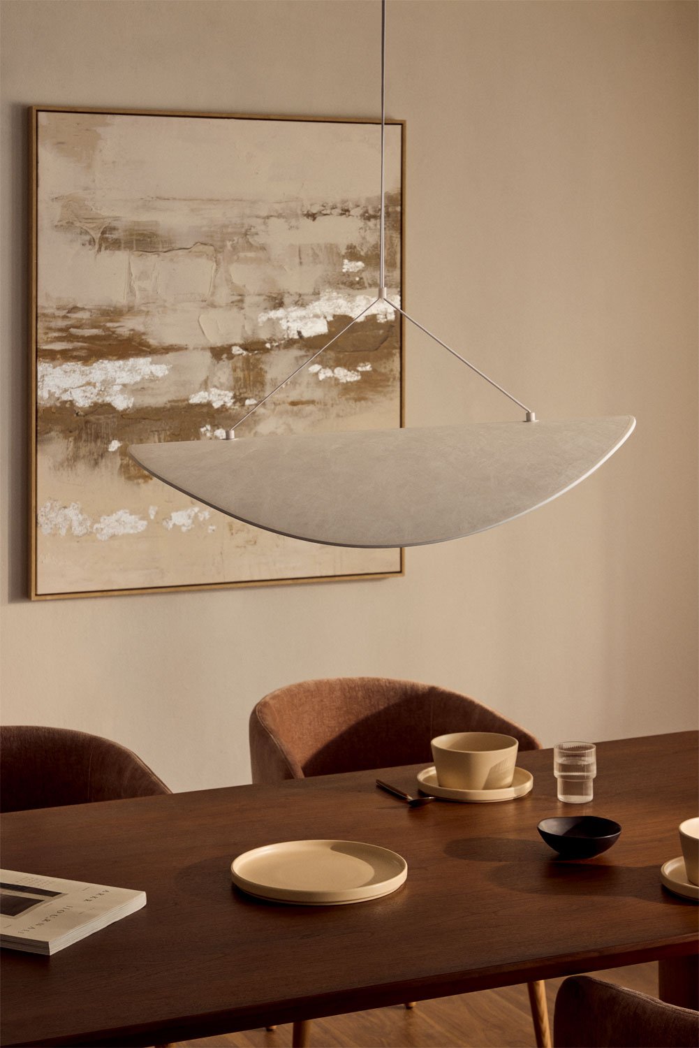 Plafonnier LED en tissu Zelvon, image de la galerie 1