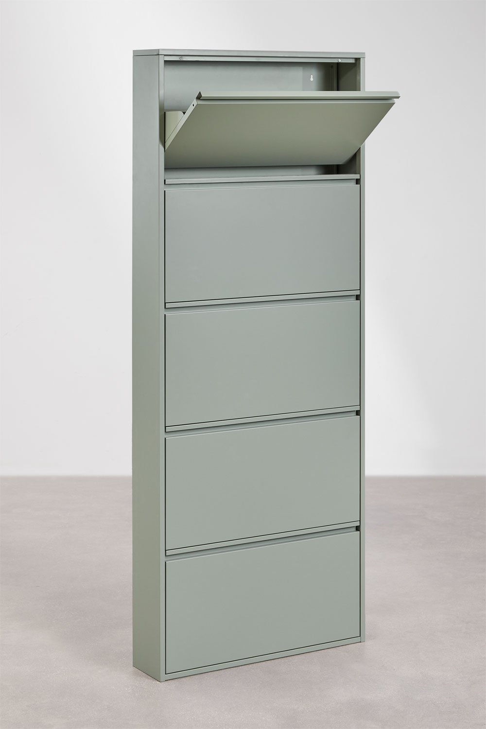 Étagère à chaussures en acier Logan, image de la galerie 2