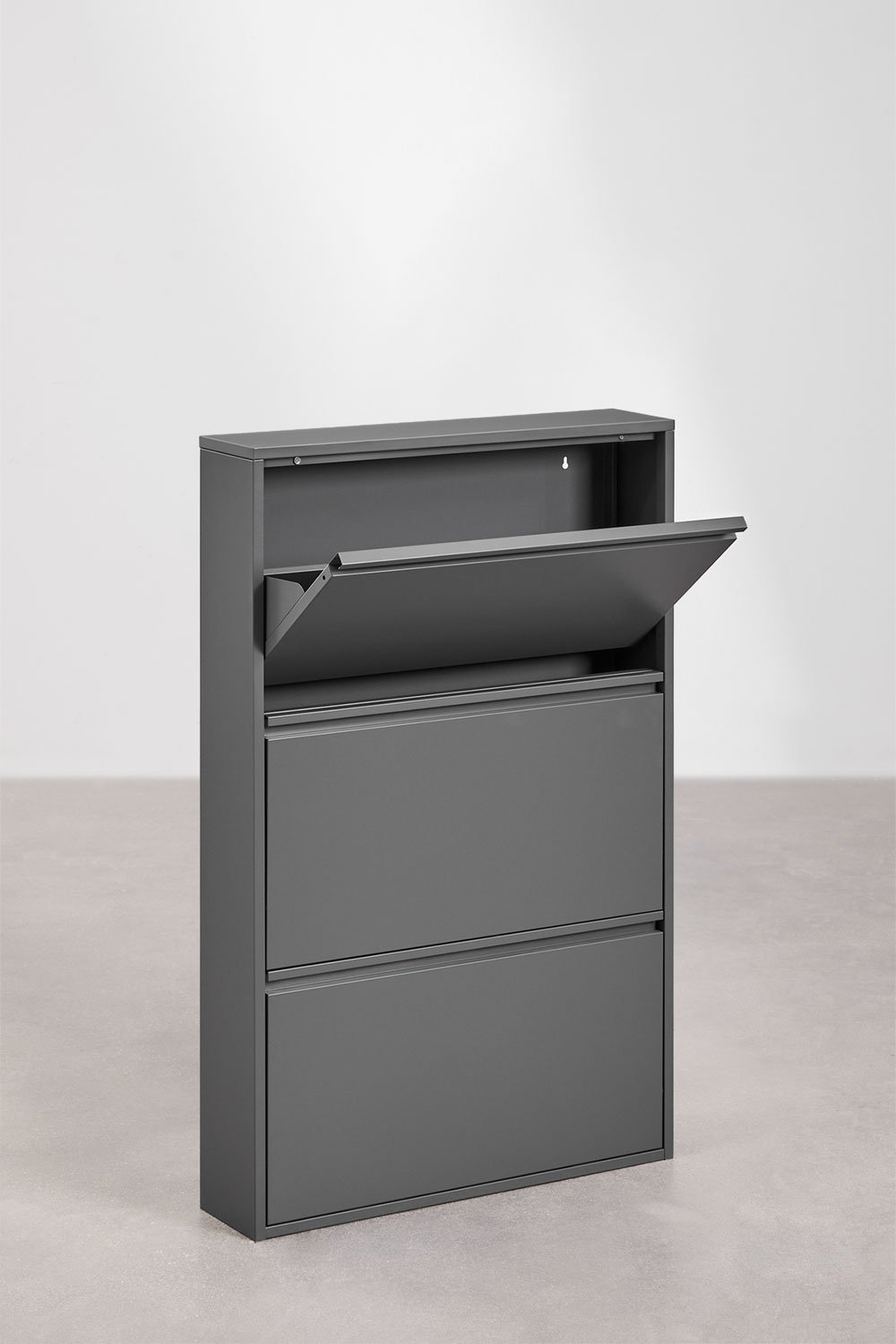 Étagère à chaussures en acier Logan, image de la galerie 2