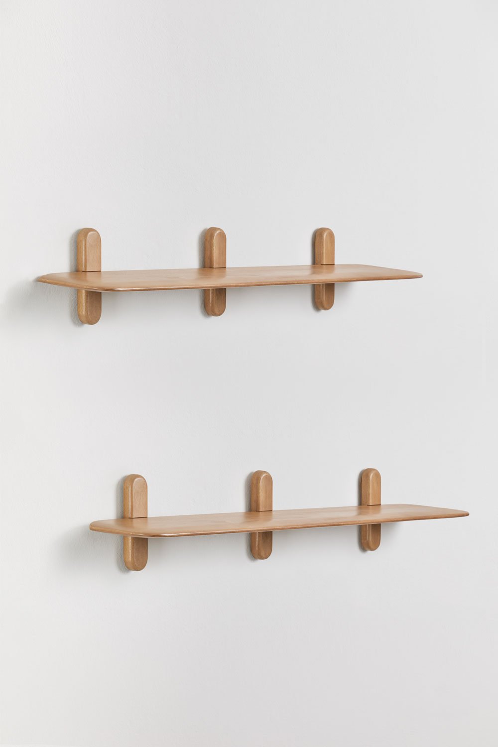 Pack de 2 étagères murales en bois Veleta, image de la galerie 3