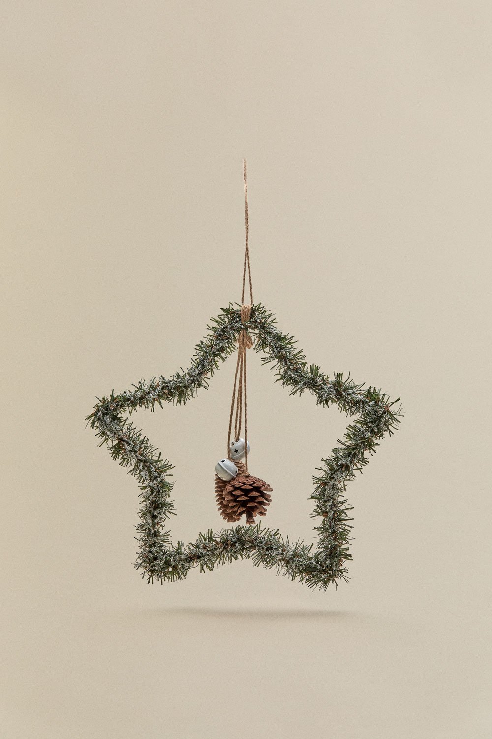 Couronne décorative de Noël en forme d'étoile Hoku, image de la galerie 1