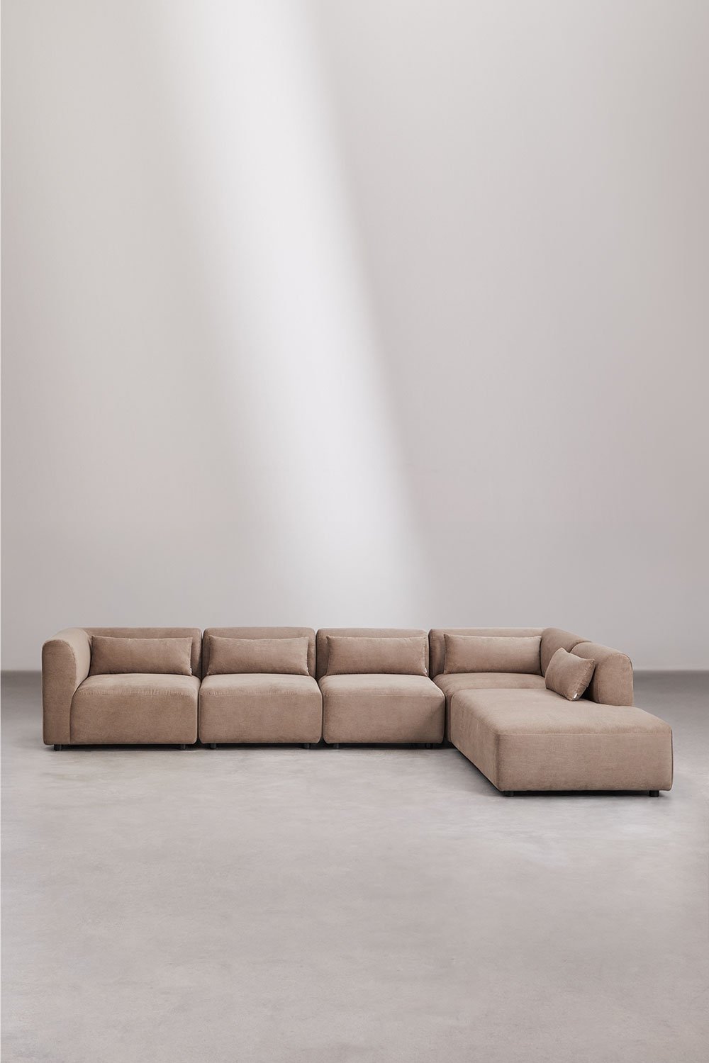 Canapé modulaire 5 pièces Fogler avec méridienne droite, image de la galerie 3