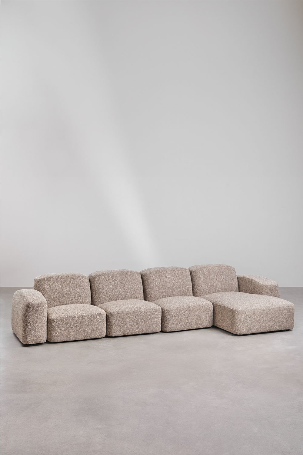 Canapé modulable méridienne droite 4 pièces Bastian, image de la galerie 1