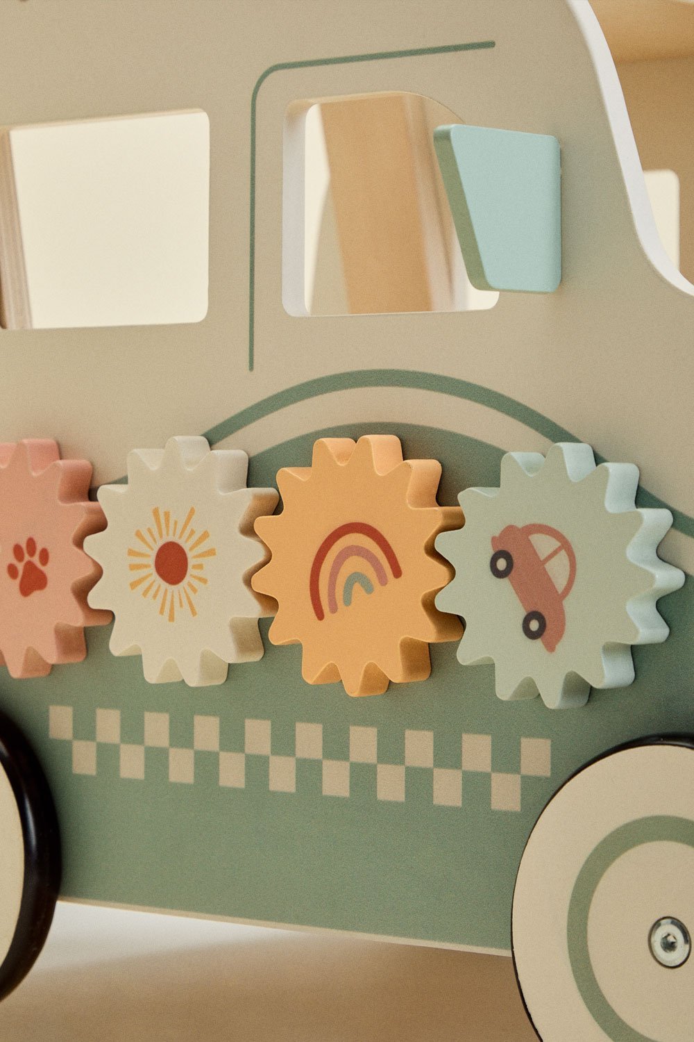 Trotteur multi-activités en bois Giennah Kids, image de la galerie 8