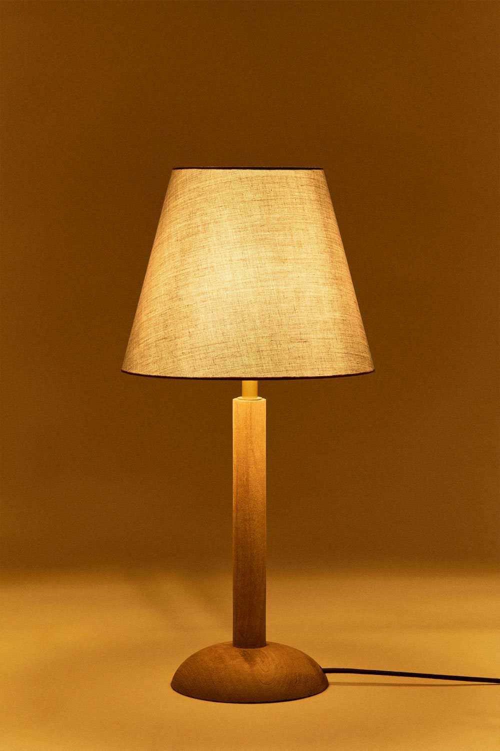 Lampe de table en bois de manguier Harry, image de la galerie 2
