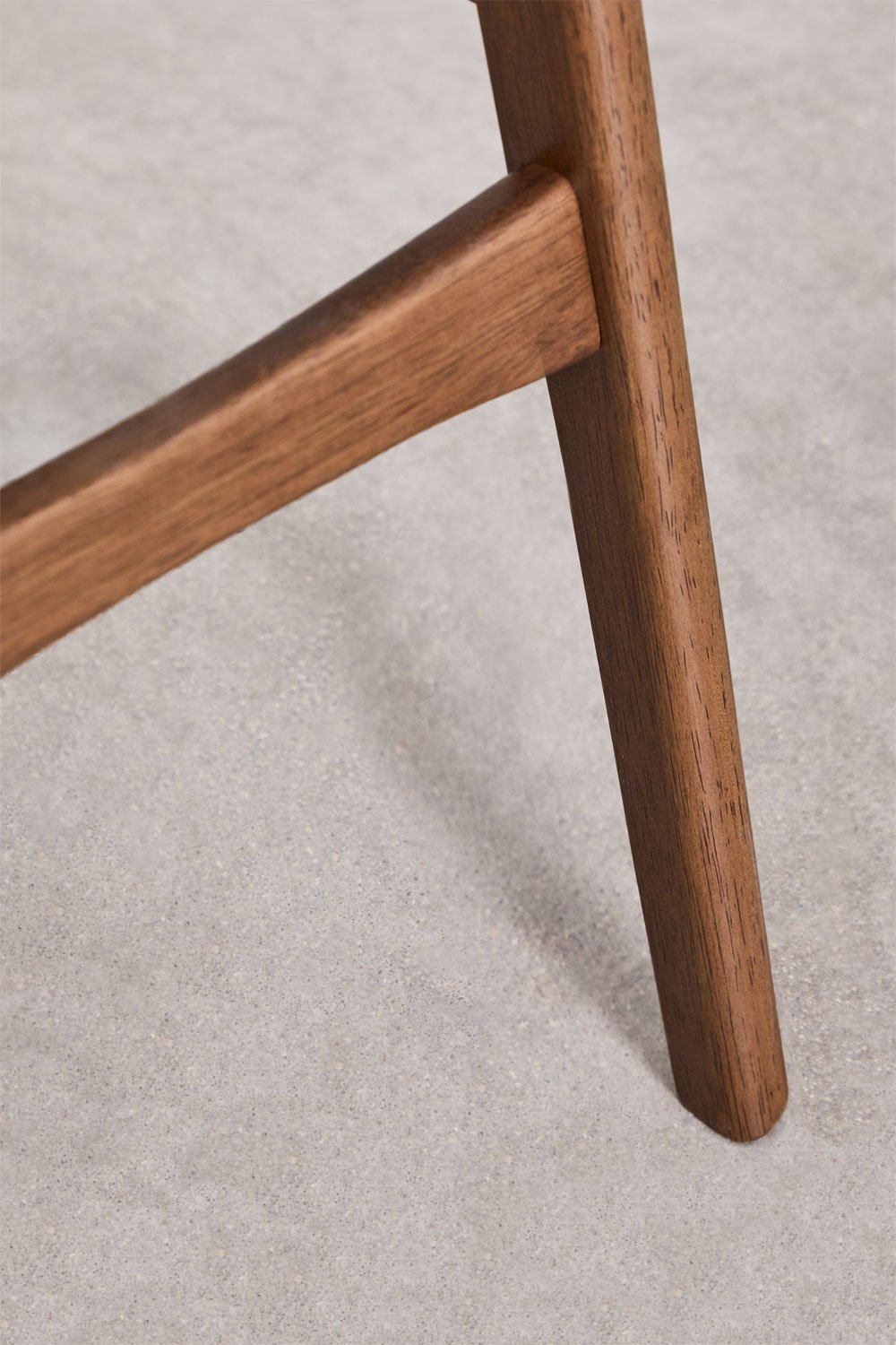 Tabouret haut Juna en bois et tissu d'ameublement, image de la galerie 5