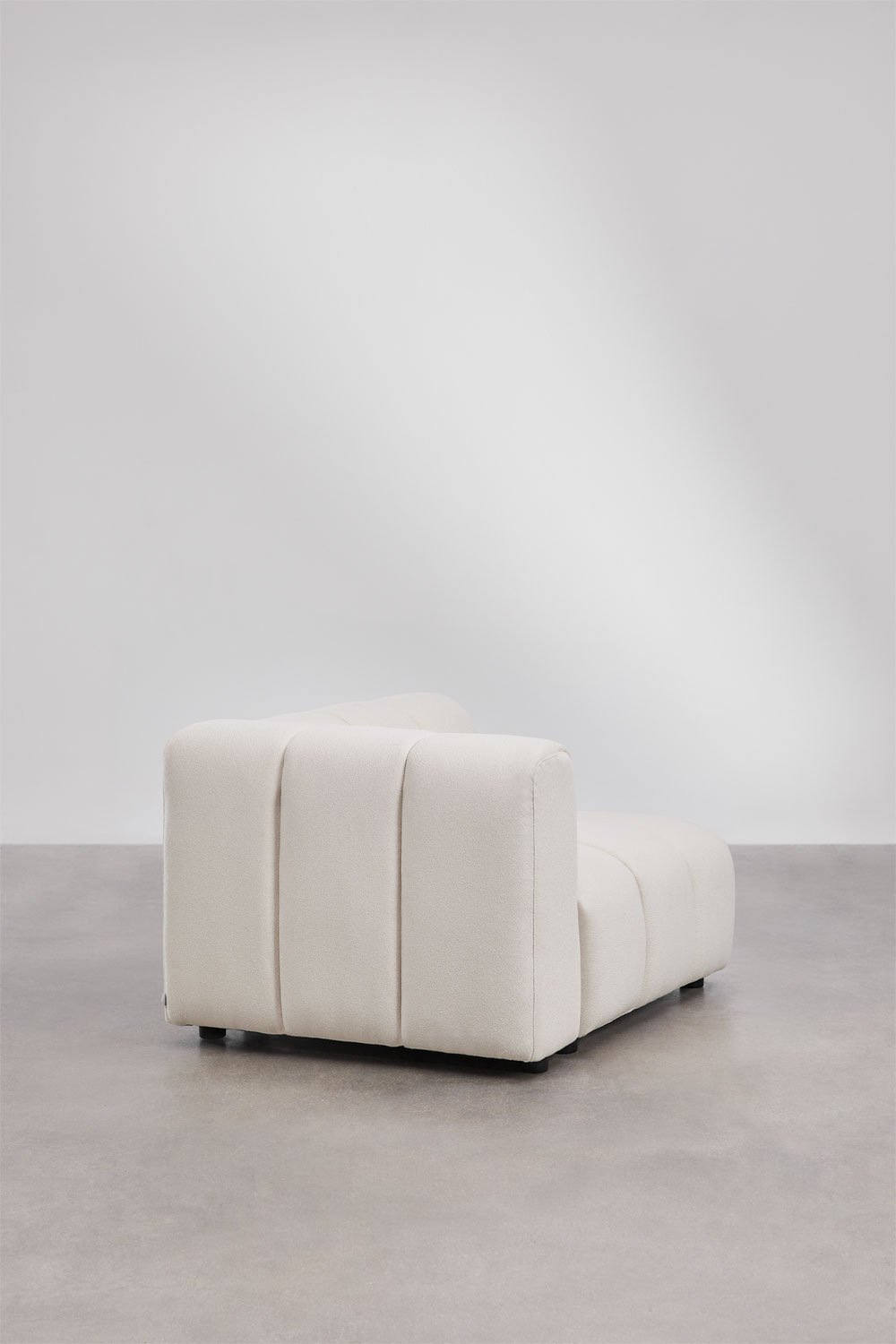 Module d'angle gauche pour canapé modulable en tissu bouclé Eliot, image de la galerie 3