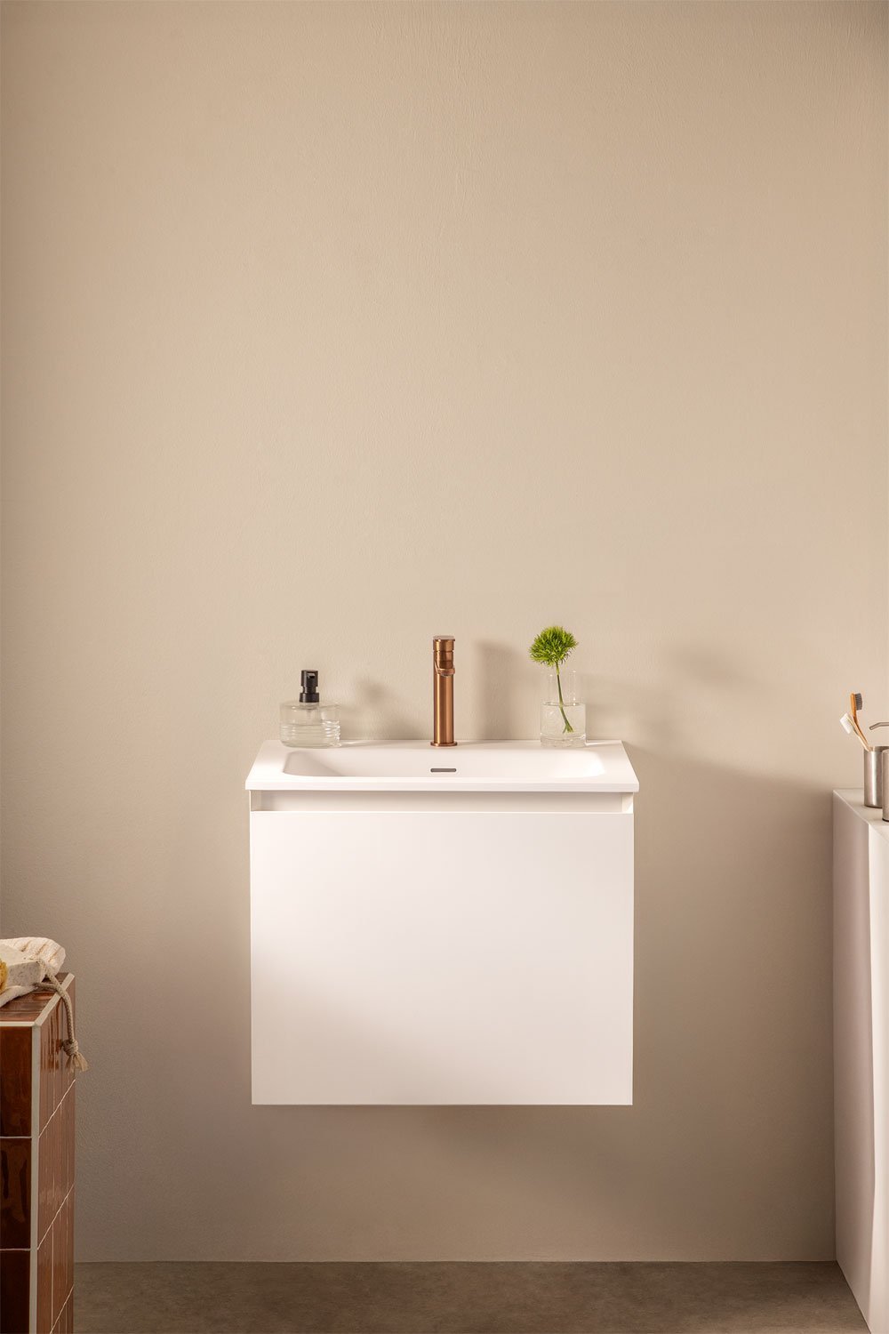 Ensemble de meubles de salle de bain en bois Macrae avec lavabo intégré    , image de la galerie 1