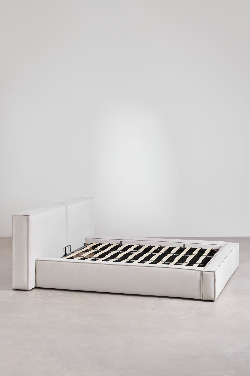 Lit avec sommier coffre tapissé Lunari, image de la galerie 5