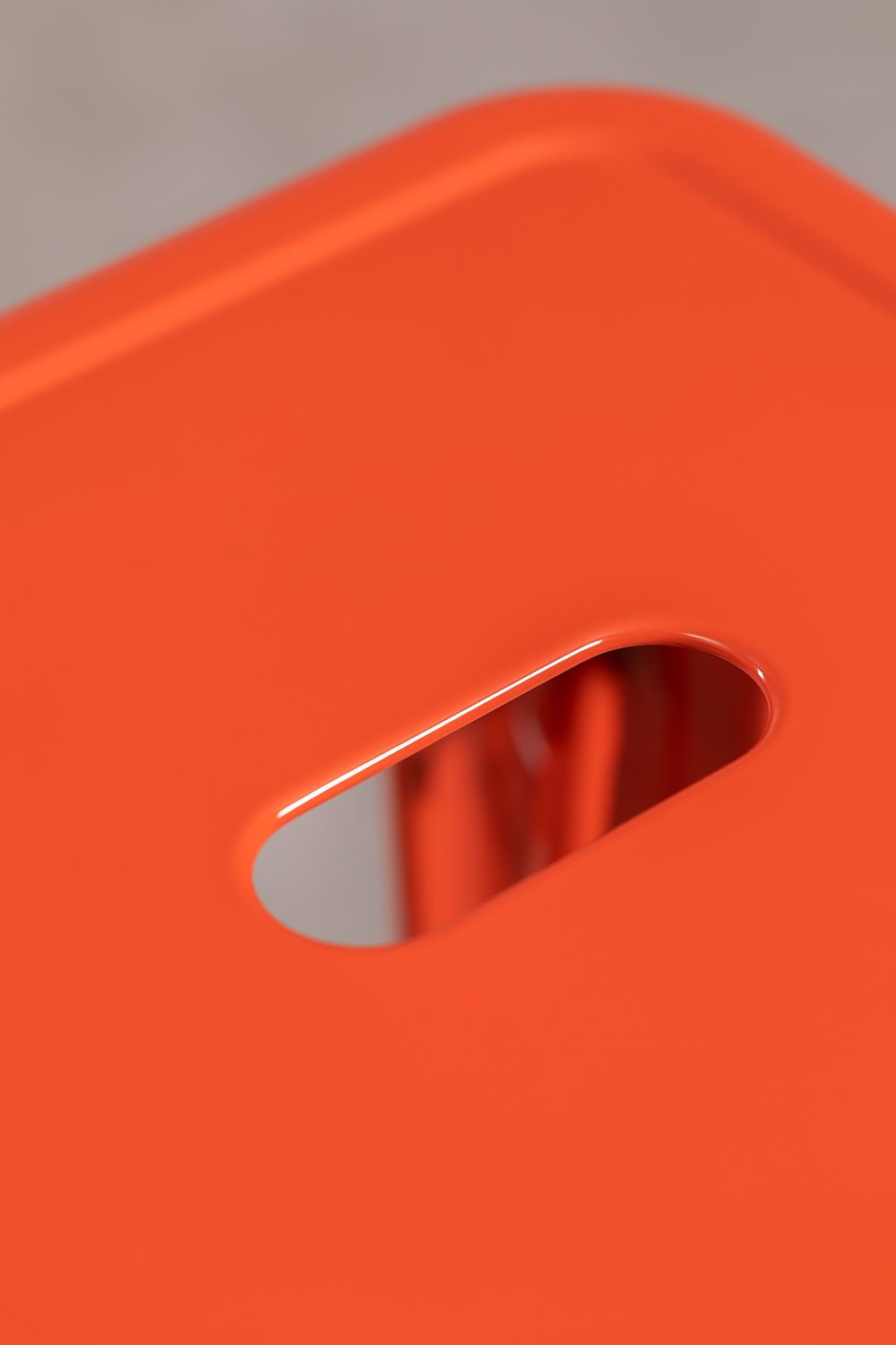 Lot de 2 tabourets hauts 75 cm en acier orange rougeâtre Lix, image de la galerie 3