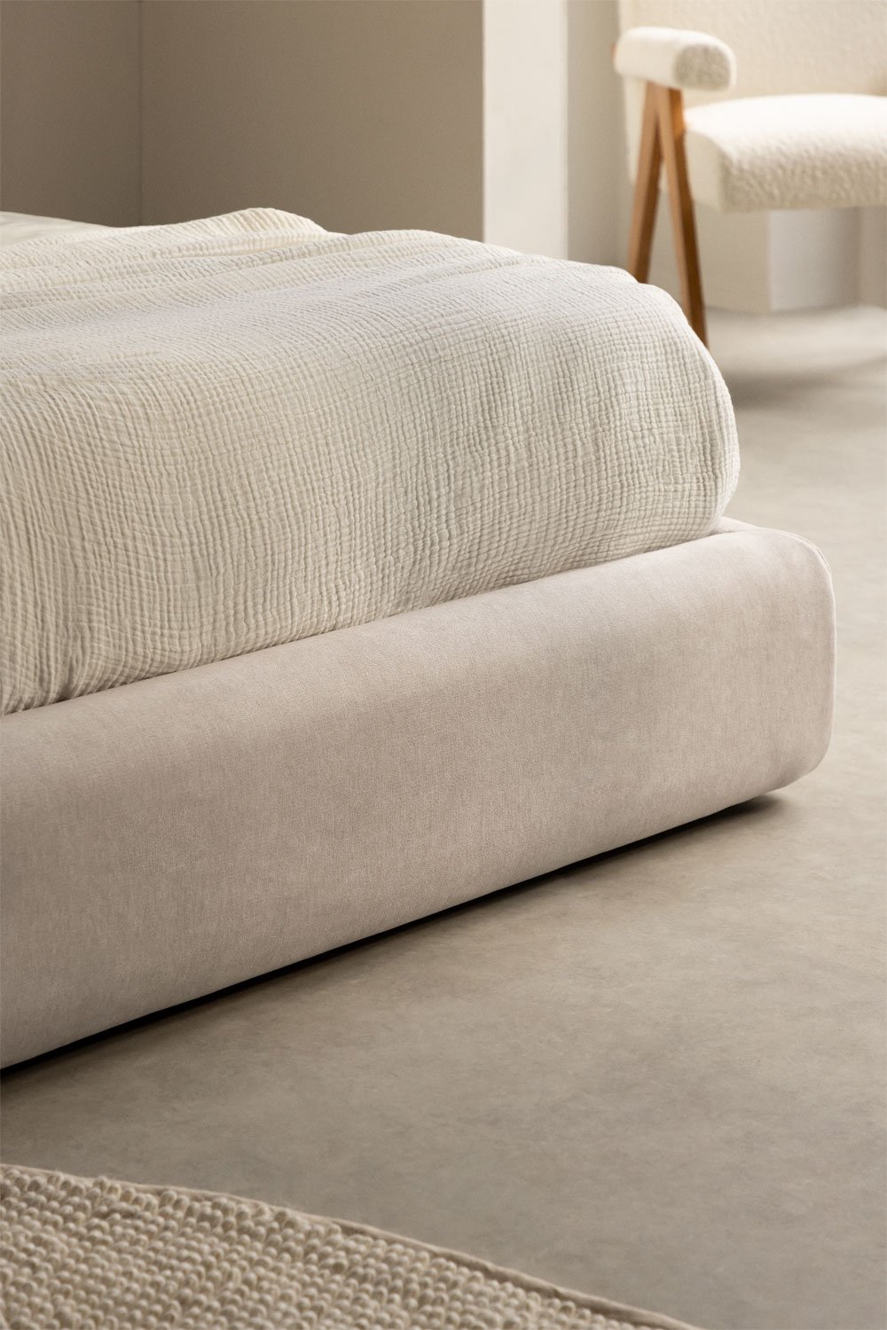 Lit avec coffre en tissu Norena , image de la galerie 2