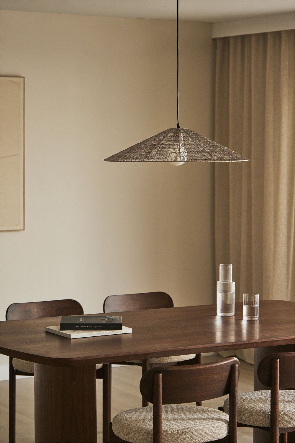 Plafonnier Benilde en fer Ø65 cm, image de la galerie 1