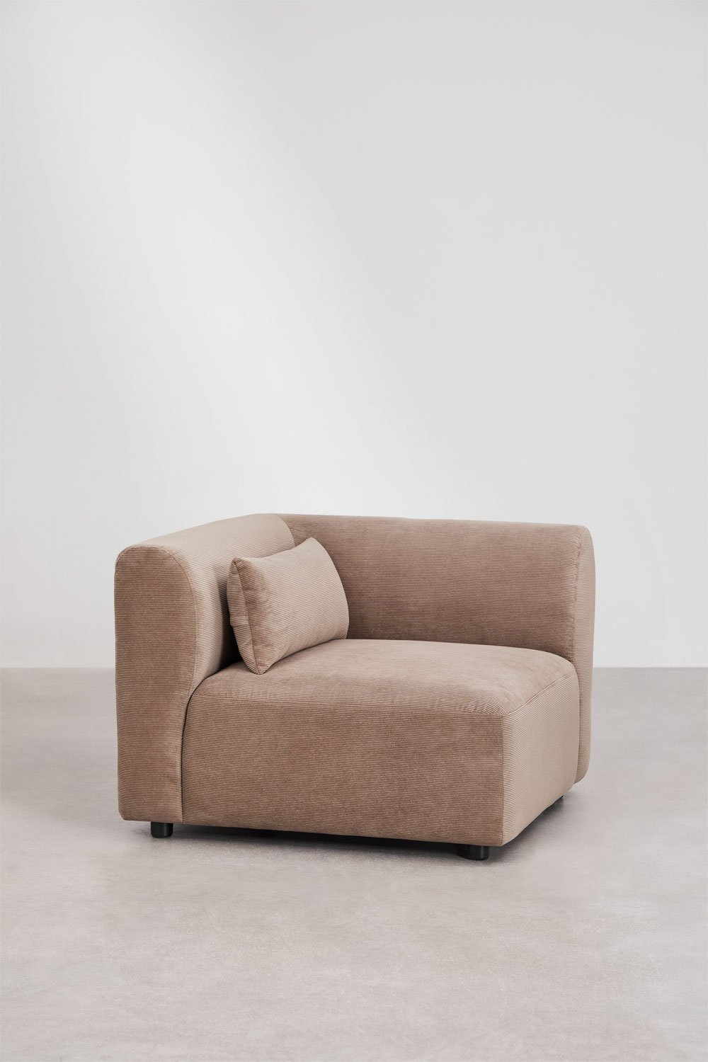 Canapé modulable 4 pièces Fogler avec méridienne et pouf, image de la galerie 4