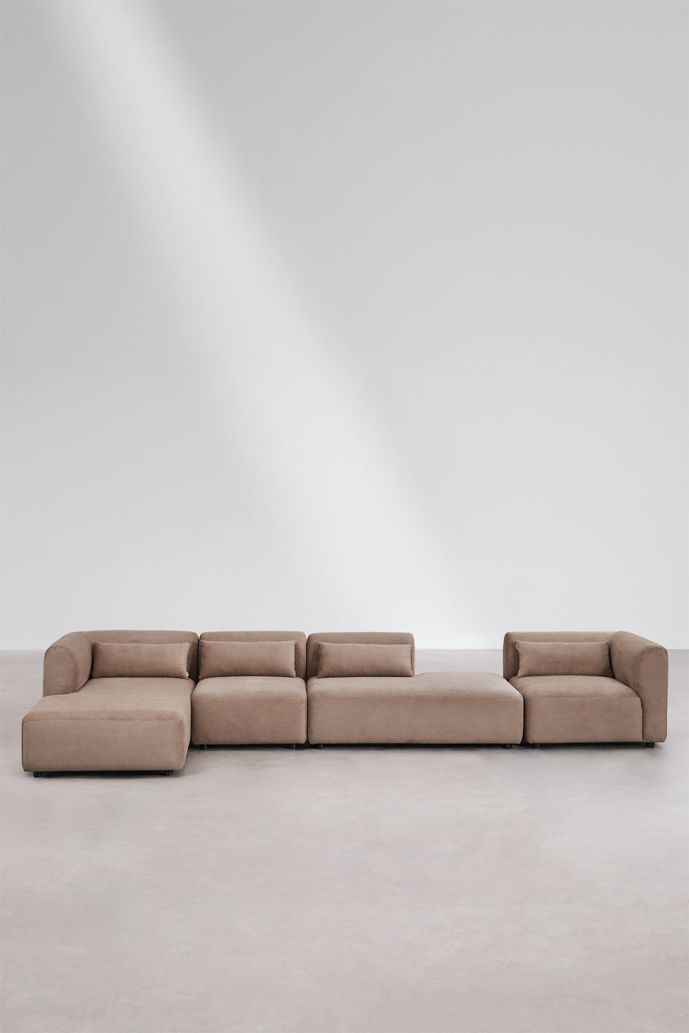 Canapé modulable Fogler 4 pièces avec méridienne gauche, image de la galerie 3